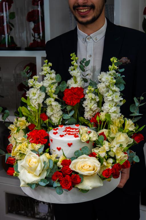 Floral Cake Arrangement